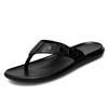 Men Leather Slippers Mens Flip Flops Slides Genuine Leather Casual Outdoor Summer Italian Designer Classic Beach Footwear Male