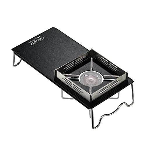 NANGOGEAR Solo Kitchen Одноконфорочный настольный стол для ST-310, ST-340 и FUSION ST-330, Алюминиевый Solo стол с сумкой для хранения, Черный, Походная кухня, SOLO K