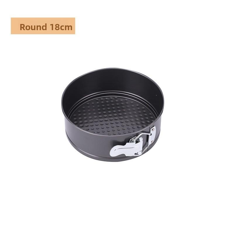 Round And Square Cake Molds Carbon Steel Nonstick Detachable Bottom For Commercial Baking