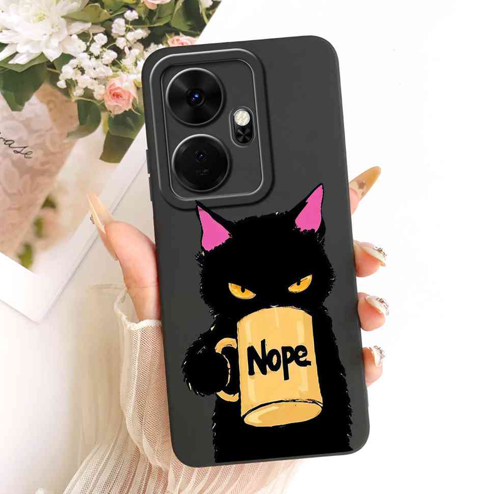 Чехол Для itel P55 Plus Чехол Милый Кот Дракон Чехол-книжка Для itel P 55 P55Plus P55+ P663LN P663L Coque Capa