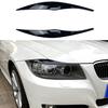 ABS Gloss Black Headlight Eyebrows Eyelid for BMW 3 Series E90 E91 2005 2006 2007 2008 2009 2010 2011 Sedan / Touring Stickers