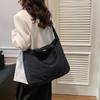 Zipper Nylon Shoulder Bag Korean Style Underarm Bag Versatile Large Capacity Tote Bag  School