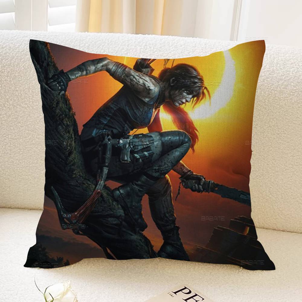 Подушка для игры T-Tomb R-Raider Подарок Декор для дома и офиса Подушка для спальни Дивана Автомобильная Подушка Чехол для подушки