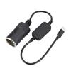 Универсальный USB Type C кабель-адаптер в гнездо прикуривателя автомобиля Для зарядки в дороге Электронные аксессуары
