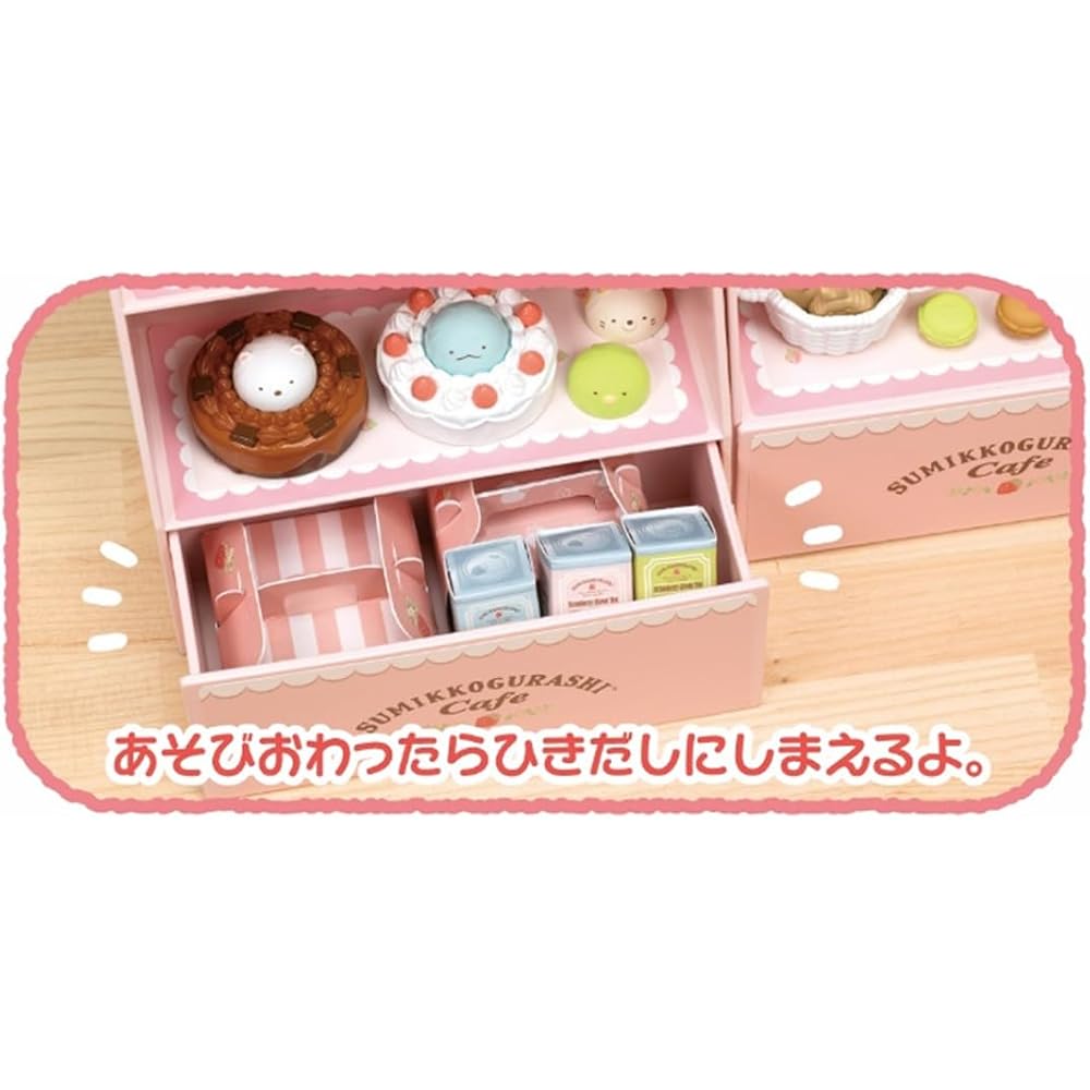 Takara Tomy Licca Sumikko Gurashi Cafe Doll Set with Accessories for Role Play Ages 3 and Up