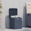 vidaXL Garten-Aufbewahrungsbox 90 L Anthrazit