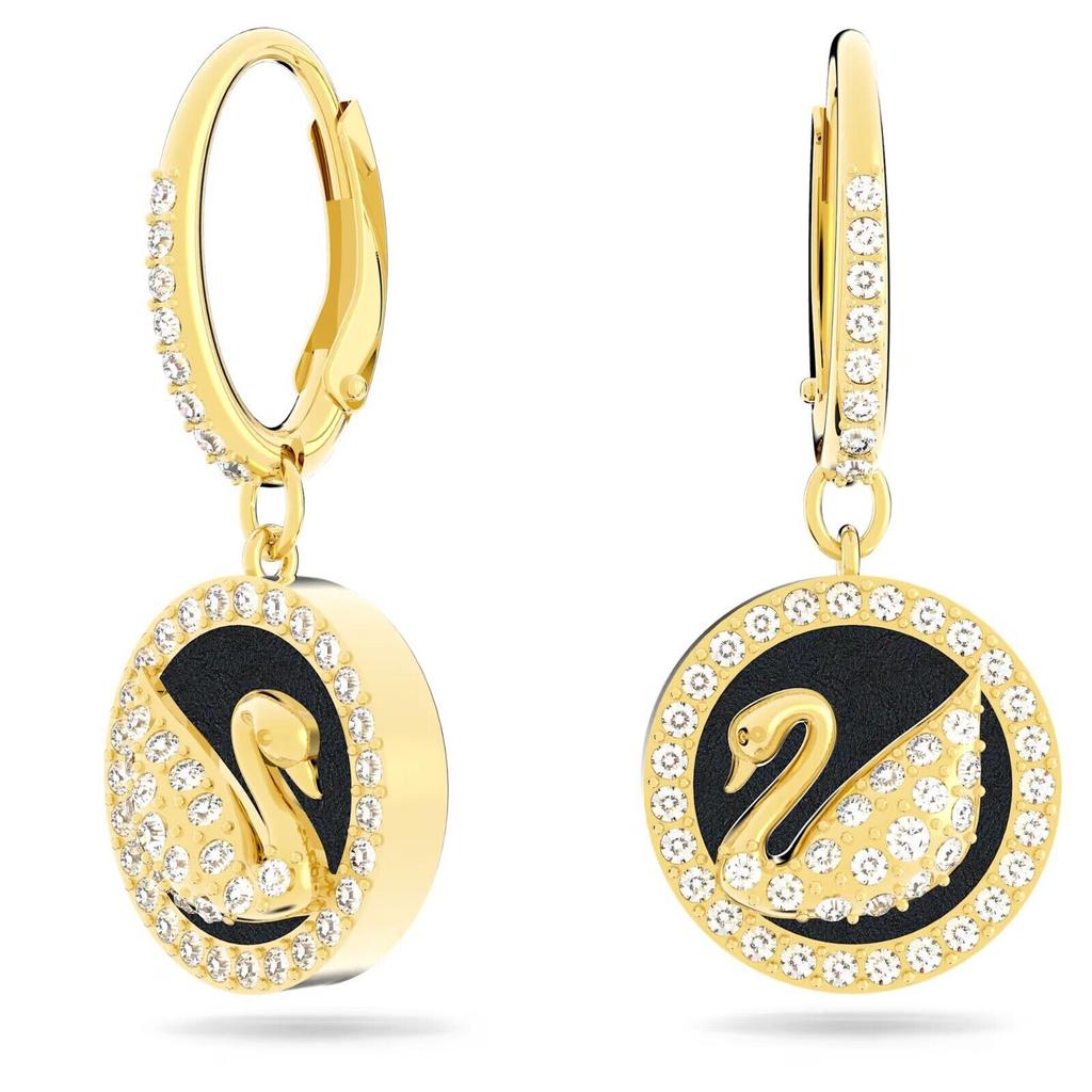 Swarovski SWAR0VSKI Серьги-лебеди из кожи Позолоченные 5374918