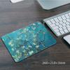 210*260*3mm Mouse Pad Non-Slip Office Tables Desk Mat Oil Painting Style Mouse Carpet Rubber Base Desktop Pad