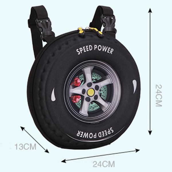 Рюкзак для маленьких детей, для мальчиков и девочек, креативный рюкзак из автомобильных шин, школьный рюкзак