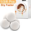 Reusable Wool Dryer Balls Softener Laundry Home Washing Fleece Dry Kit Ball Useful Washing Machine Accessories