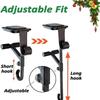 M-Modern-Mantel Hanger Adjustable Hooks-Heavy Duty 2 In 1 Fireplace Stocking And Garland Hanger Securely Holds For Decorations
