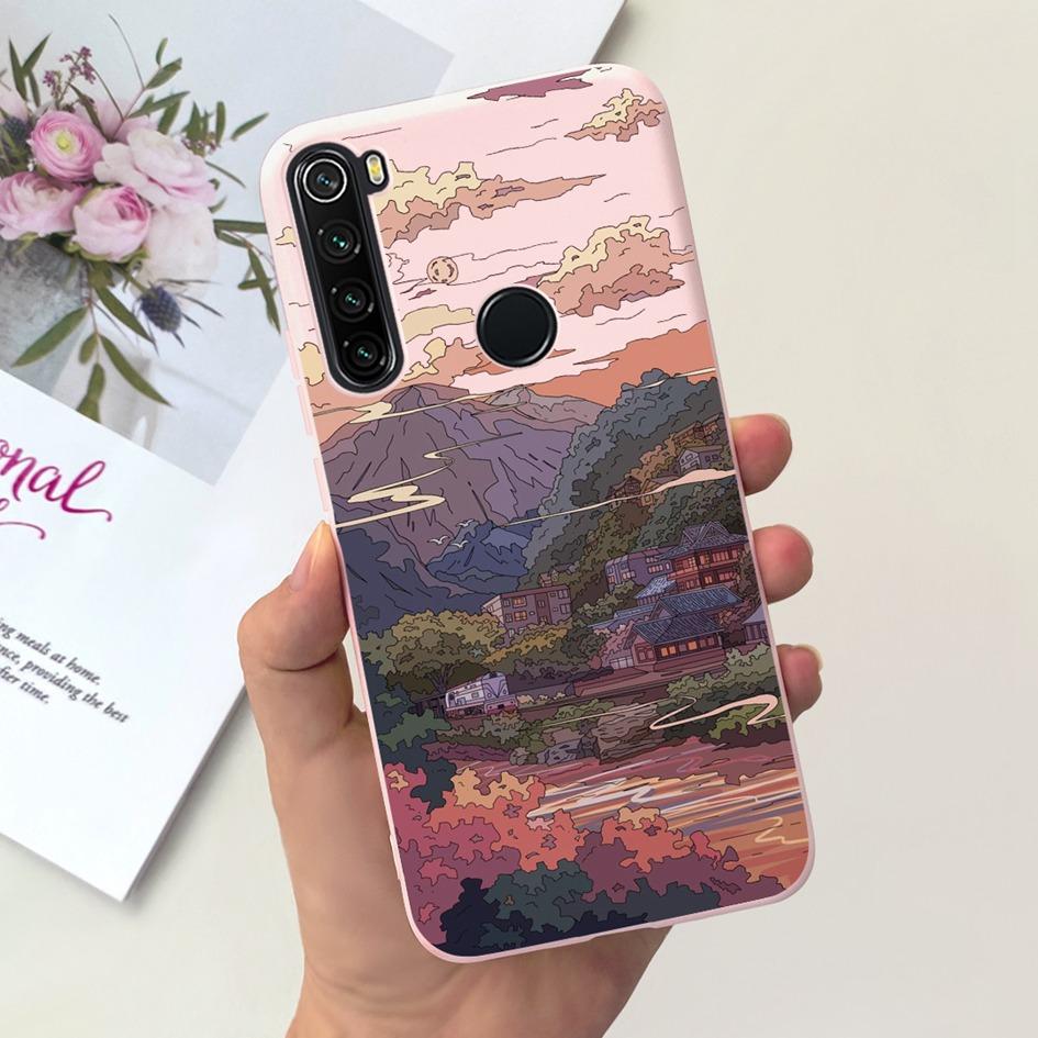 Для чехла на телефон Xiaomi Redmi Note 8 8T Чехол Популярный Цветок Тонкий Мягкий Силикон Coque Для Xiaomi Redmi Note 8 Pro Note8 8 T Fundas