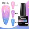 Mtssii 7ml Gold Glitter Thermal Nail Gel Polish Temperature Color Changing Gel Polish Semi Permanent Soak Off UV Gel
