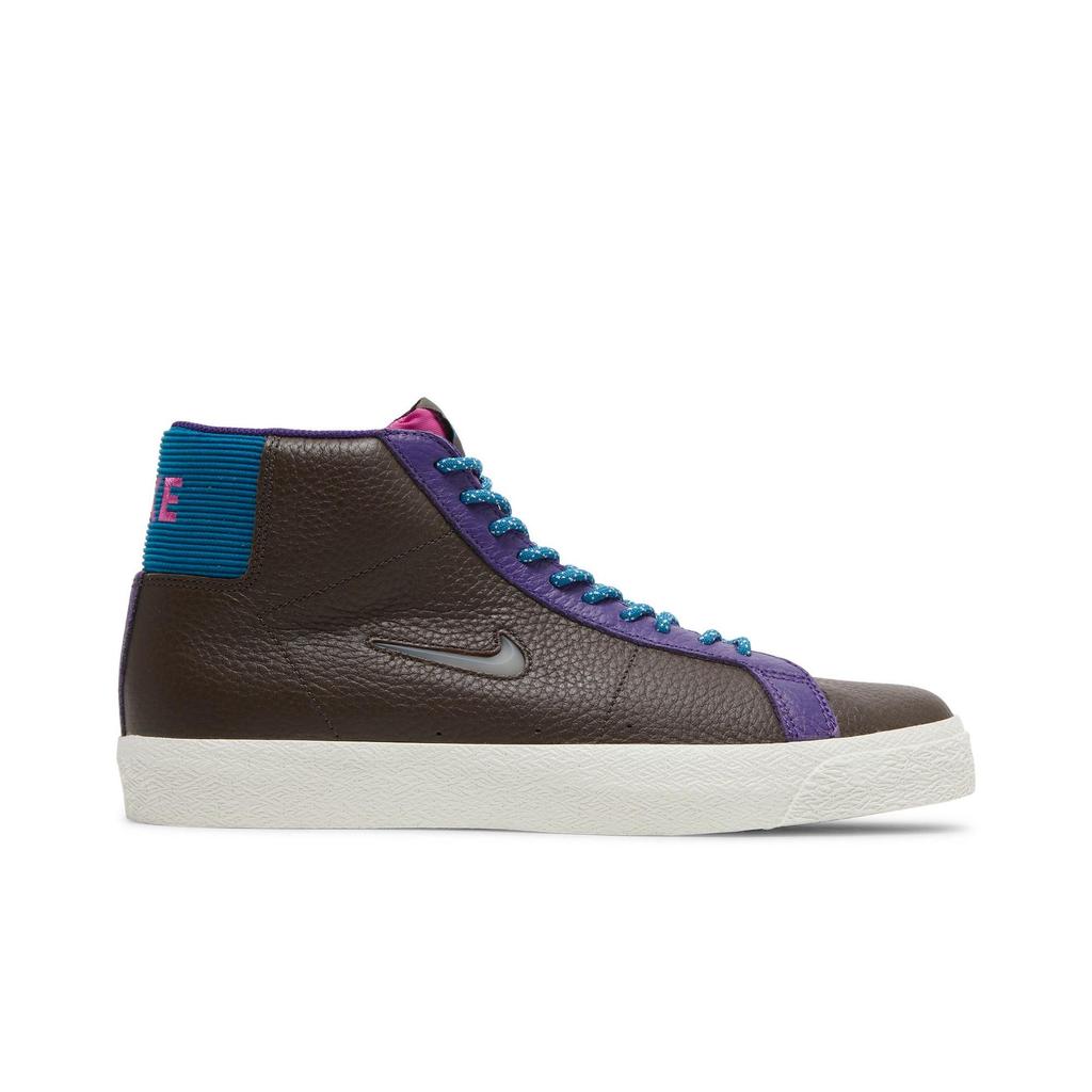 Nike Zoom Blazer Mid Premium SB 'Тихоокеанский Северо-Запад' (унисекс) Барокко Коричневый / Зеленая Бездна / Белые Кеды CU5283 201