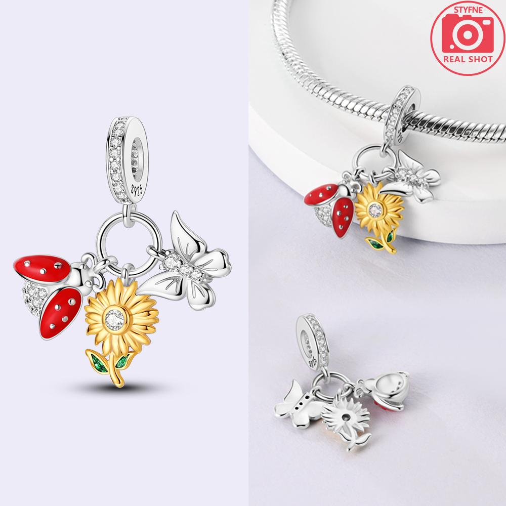 Изысканные животные Светлячок Синий бант Бусины-дельфины Подходят для браслетов-шармов Медь Оригинальное изготовление ювелирных изделий Женские подарки на годовщину