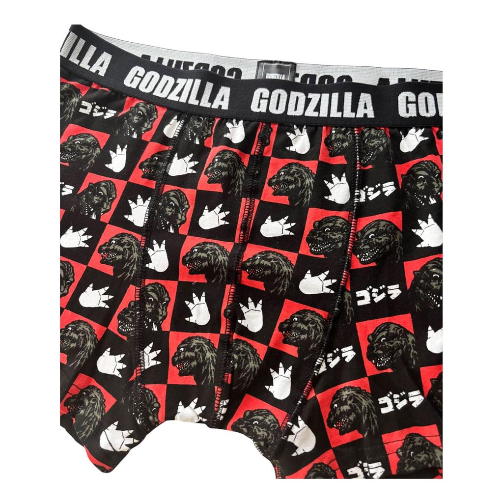 Small Planet Мужские трусы-боксеры Godzilla XL, Черные, Красные,