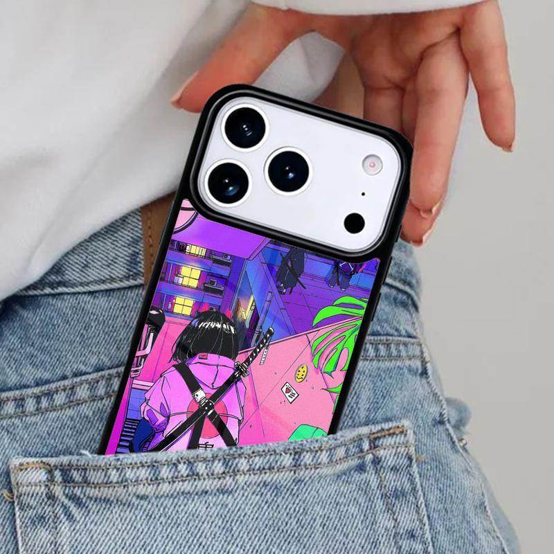 Чехол в японском стиле с аниме для iPhone 16e 15 14 13 12 17 Pro Max Plus Air 17pro Чехол Coque
