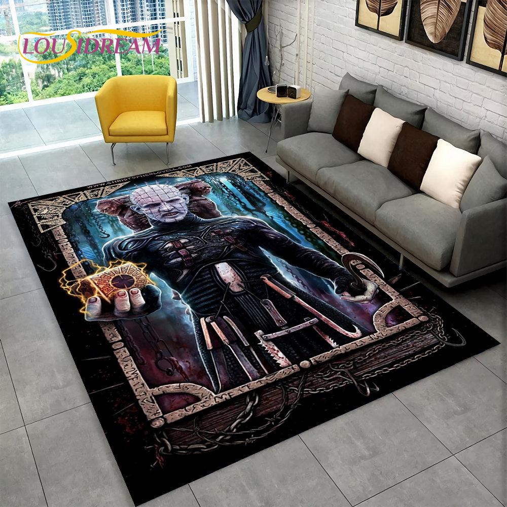 Коврик из мультфильма с персонажем фильма ужасов Чаки пила, ковер для гостиной, спальни, дивана, коврик для украшения, нескользящий напольный коврик