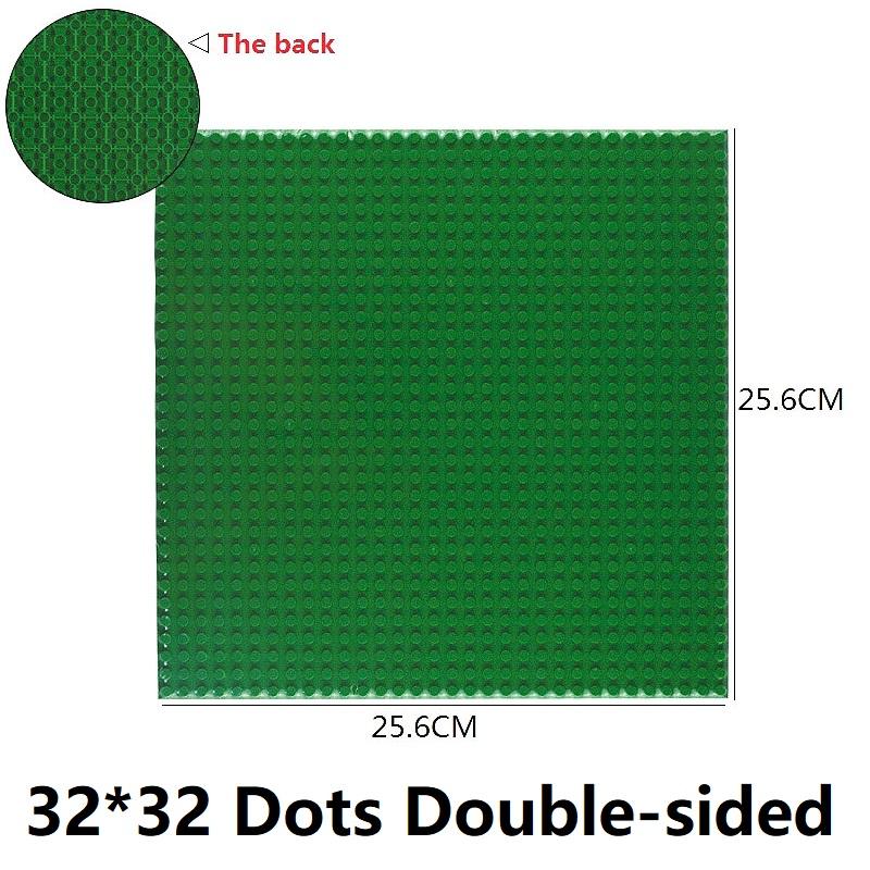 Single Double Sided Building Plates 32X32 16X16 16X32 Dots Diy Simulated Scene Building Block Base Compatible With Major Brands
