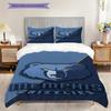 Memphis Grizzlies Blue Spirit Strength Three-piece set(1 * duvet cover + 2 * pillowcase, without core)Christmas birthday gift Bedding set