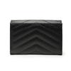 Saint Laurent Monogram Compact Wallet Nero Women Wallets Black 414404-BOW01-1000