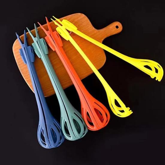 Кухонный прибор 3-в-1: венчик для взбивания яиц, лопатка для перемешивания, кухонные щипцы для еды, дуршлаг с нескользящими зубцами, термостойкий кухонный инструмент для выпечки и приготовления пищи