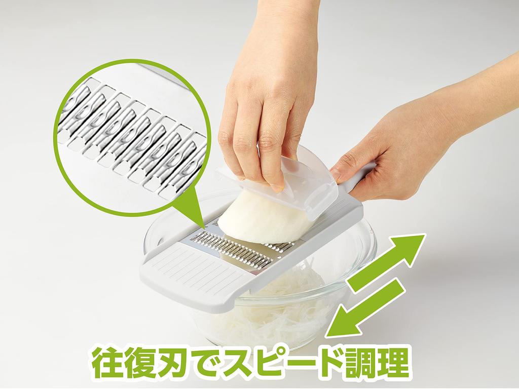 Takagi Kanesada Овощерезка из нержавеющей стали, тонкая шинковка, слайсер с держателем для защиты пальцев от тонкой нарезки, легко держать, сделано в TAKAGI Blade,