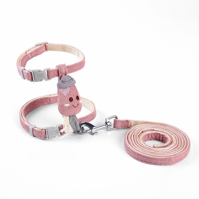 Cat Harness Leash Set No Escape Adjustable Outdoor Walking Small Pets