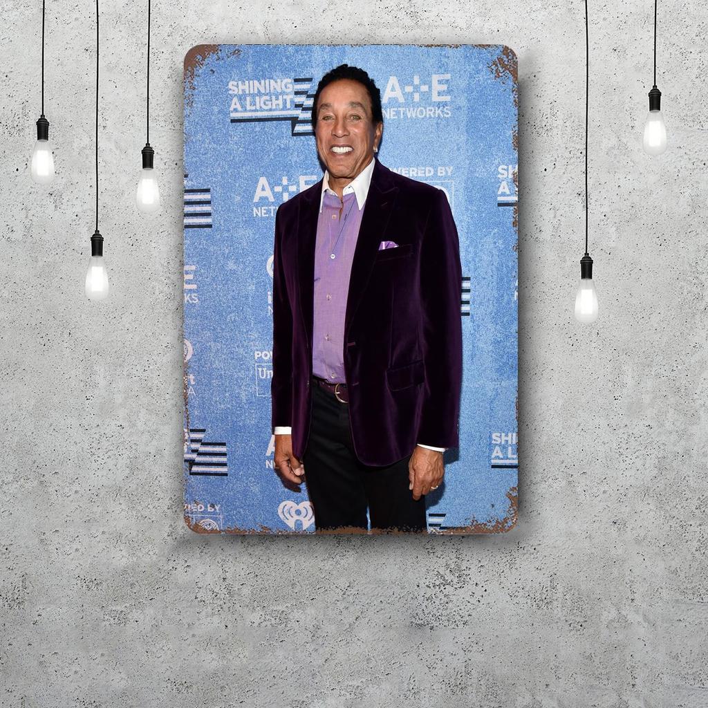 Smokey Robinson Vintage Metal Tin Signs Posters Decor Retro Metal Plaque Wall Art Decor for Garage Bar