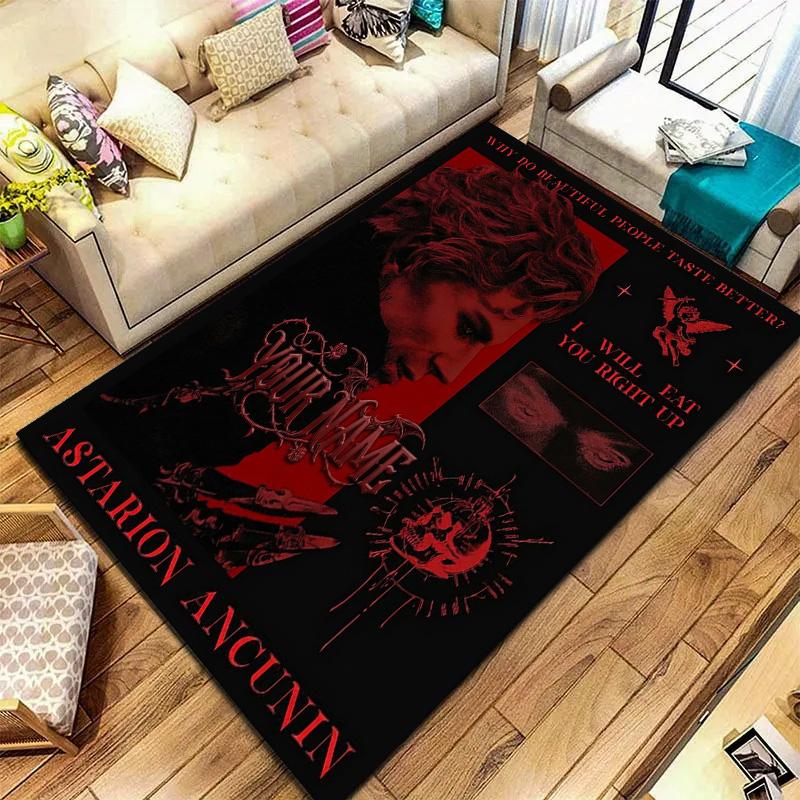 Astarion Ancunin Gothic Romance Custom Name Carpet Rug For Living Room Bedroom Home Sofa Decoration Kids Play Nonslip Floor Mat