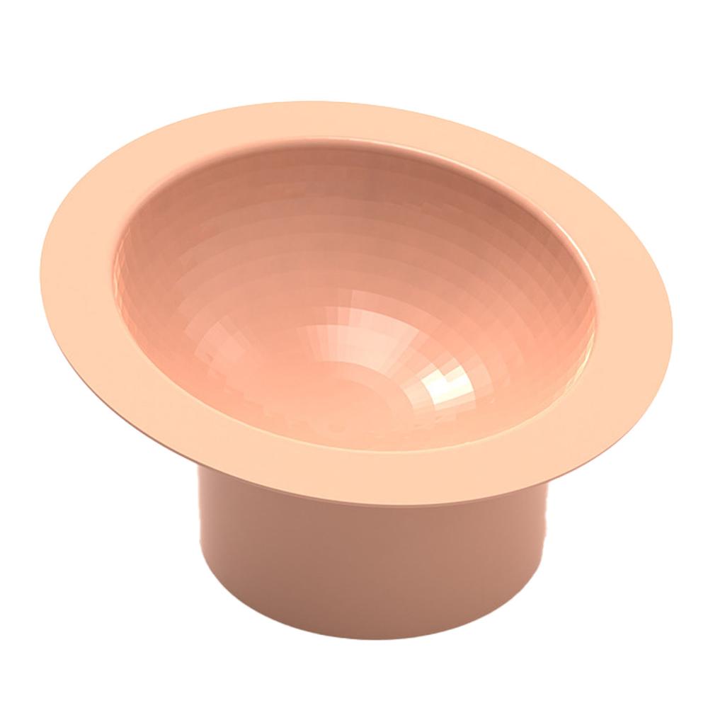 Elevated Cat Bowl 15 Degree Beveled 6.3in Diameter Pressure Relief Sturdy Plastic Raised Cat Bowl for Pet Indoor