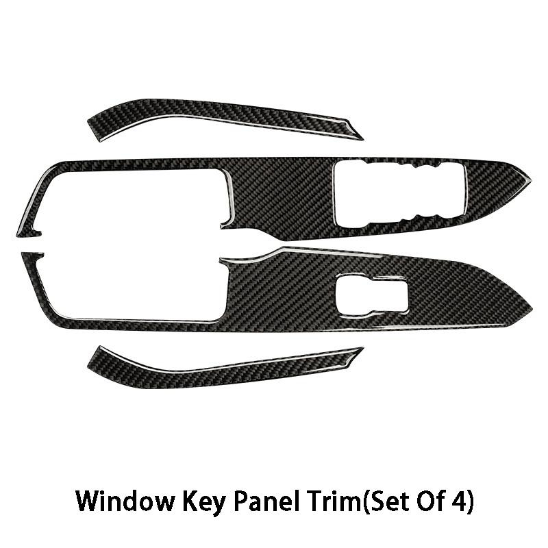 Наклейка на внутреннюю отделку из углеродного волокна, стиль украшения, автомобильные аксессуары для Ford Mustang 2015-модификация интерьера