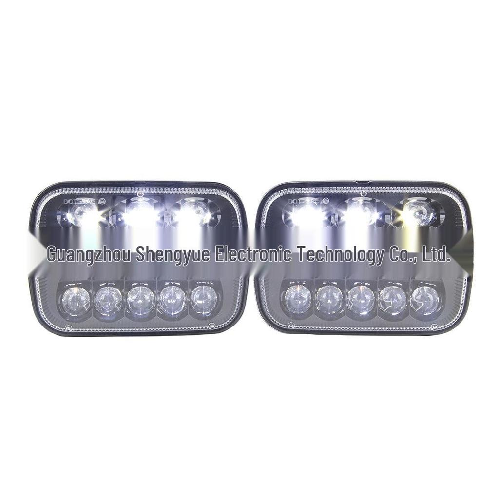 7-Inch LED Headlights with PC Lens for Jeep Cherokee, Truck, Van - Daytime Running Lights Included