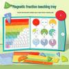Magnetic Fraction Learning Board: 3rd Grade Math Aid for Teaching Numerators, Denominators, Addition, and Subtraction