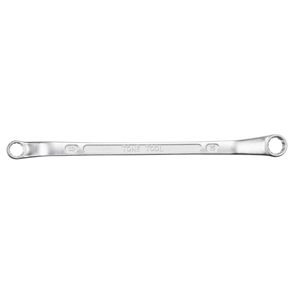 TONE Long Box Wrench Width Across Flats 8 X 10 Mm (45°) M45-0810