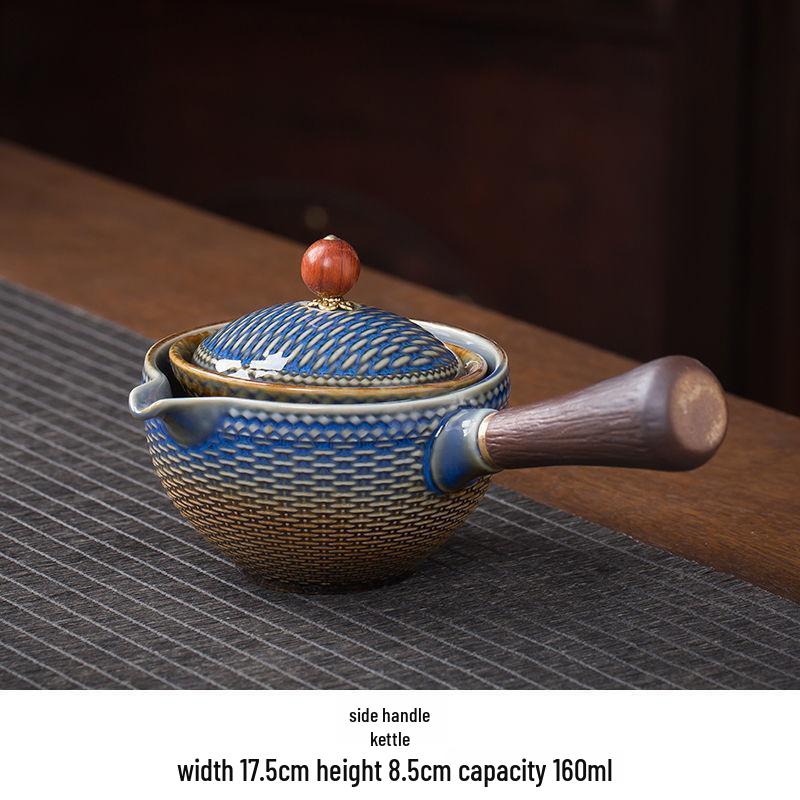 Портативный керамический дорожный чайный набор с автоматическим заварником для чая Кунг-фу - Бизнес-подарок