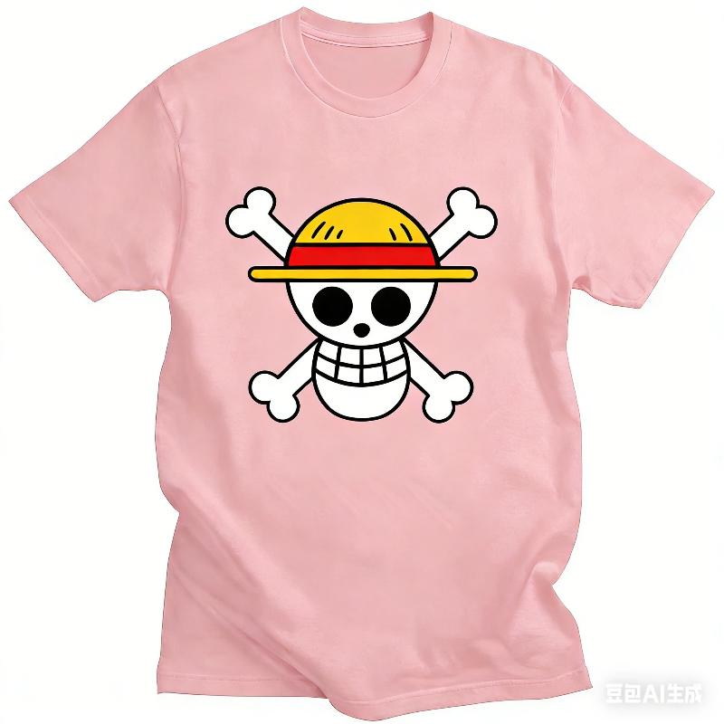 One Piece Monkey D. Luffy Japanese Anime Summer Kids T-shirt for 3-12 Years Short Sleeve High Quality