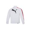 Puma Blocking Tape Woven Casual Sports Breathable Stand Collar Jacket Men Outerwear White 536780-02