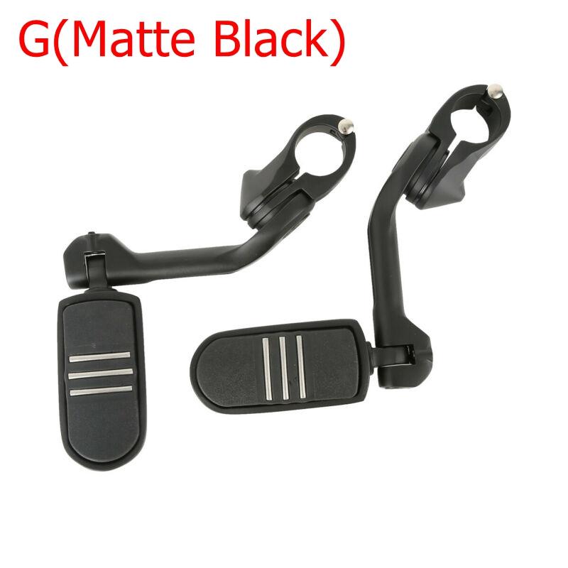 Motorcycle 1-1/4" 32mm Foot Rests Footpeg Long Angled Highway Engine Guard For Harley Electra Glide Road Glide
