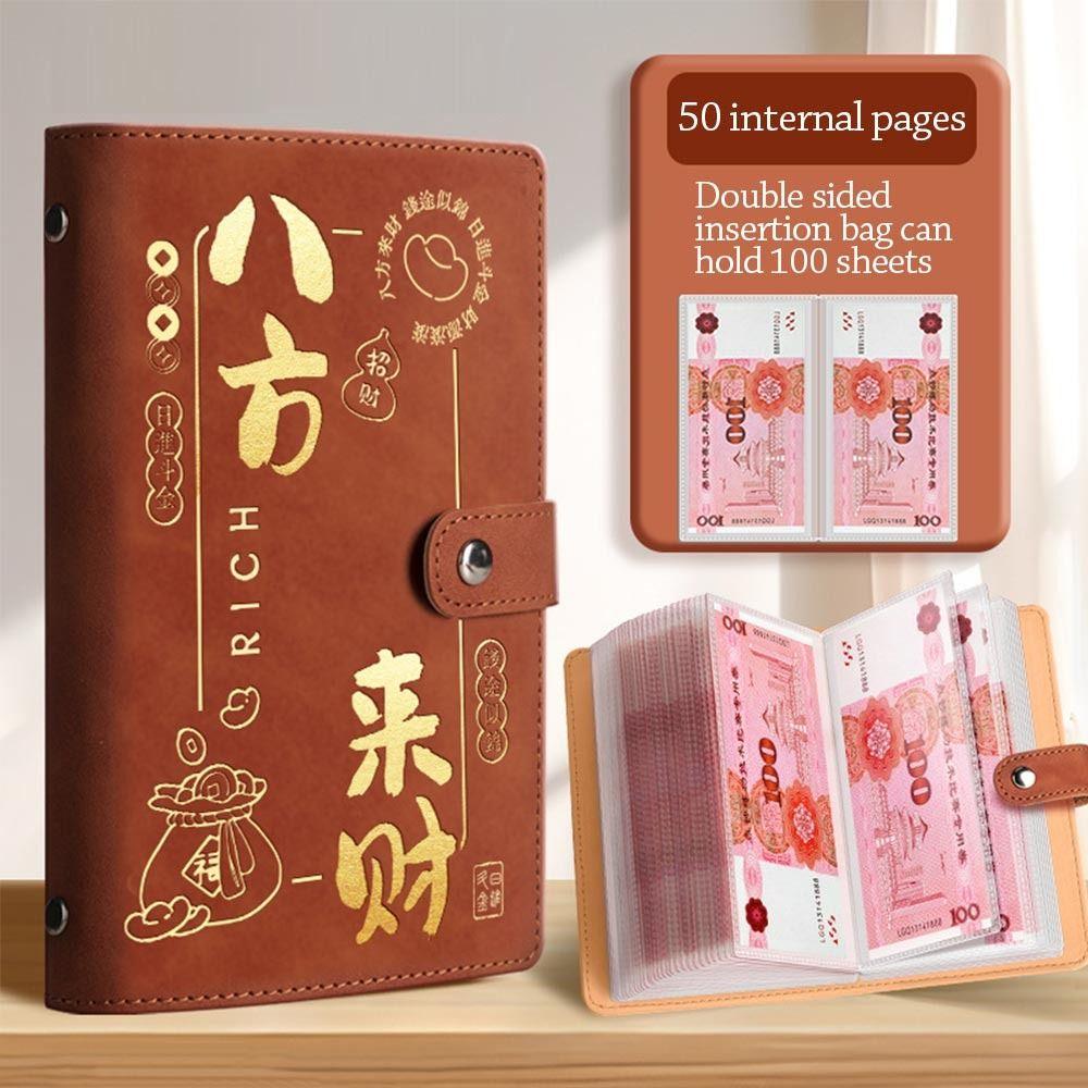 PU Mini Binder Экономия Вызов Разбогатеть За одну ночь Экономия Вызовы Любители книг Бюджетные переплеты