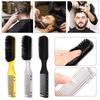 Beard Brush Hairdressing Barber Tool Men Hair Comb Scissors Fade Brush Fashion