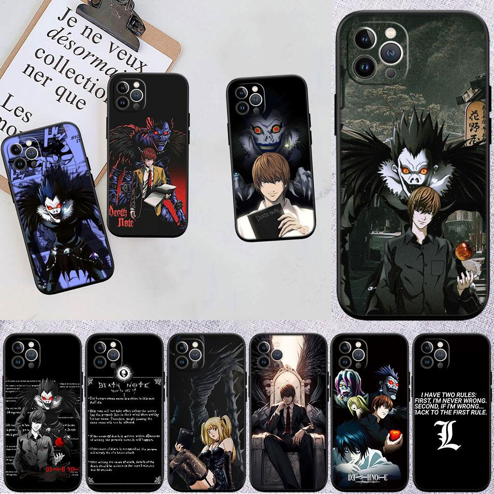 CJ32 Death Note Ryuk kira Soft Shell Phone Case for Redmi Note 10 11 12 Pro Max 10S 10C 10T 11A 11S 12S 12C