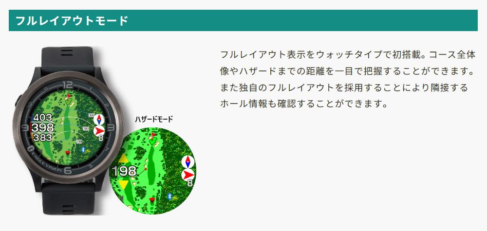 Asahi Golf GPS Гольф-навигация EAGLE VISION ACE PRO BK Тип часов Черный EV-337