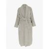 Bathrobe with Shawl Collar Terry Cotton 380 Gr/m² "Naïa" Vent Du Sud - Linen - Size M