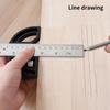 180 ° Multi-Function Angle Gauge Goniometer Ruler Goniometer Angle Carpenter Scribing Woodworking Edge Ruler Measuring Tools