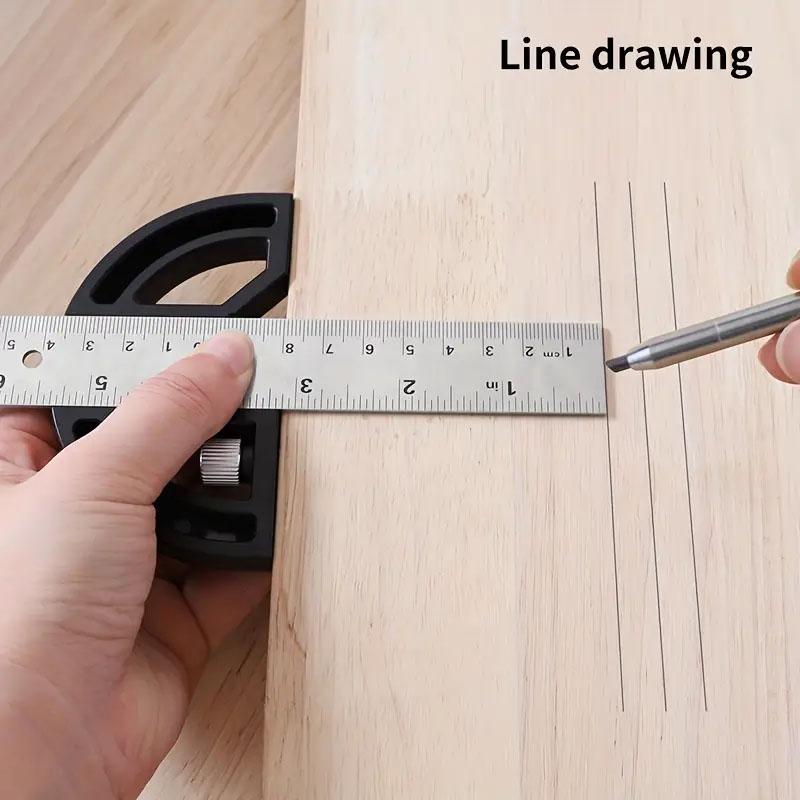 180 ° Multi-Function Angle Gauge Goniometer Ruler Goniometer Angle Carpenter Scribing Woodworking Edge Ruler Measuring Tools