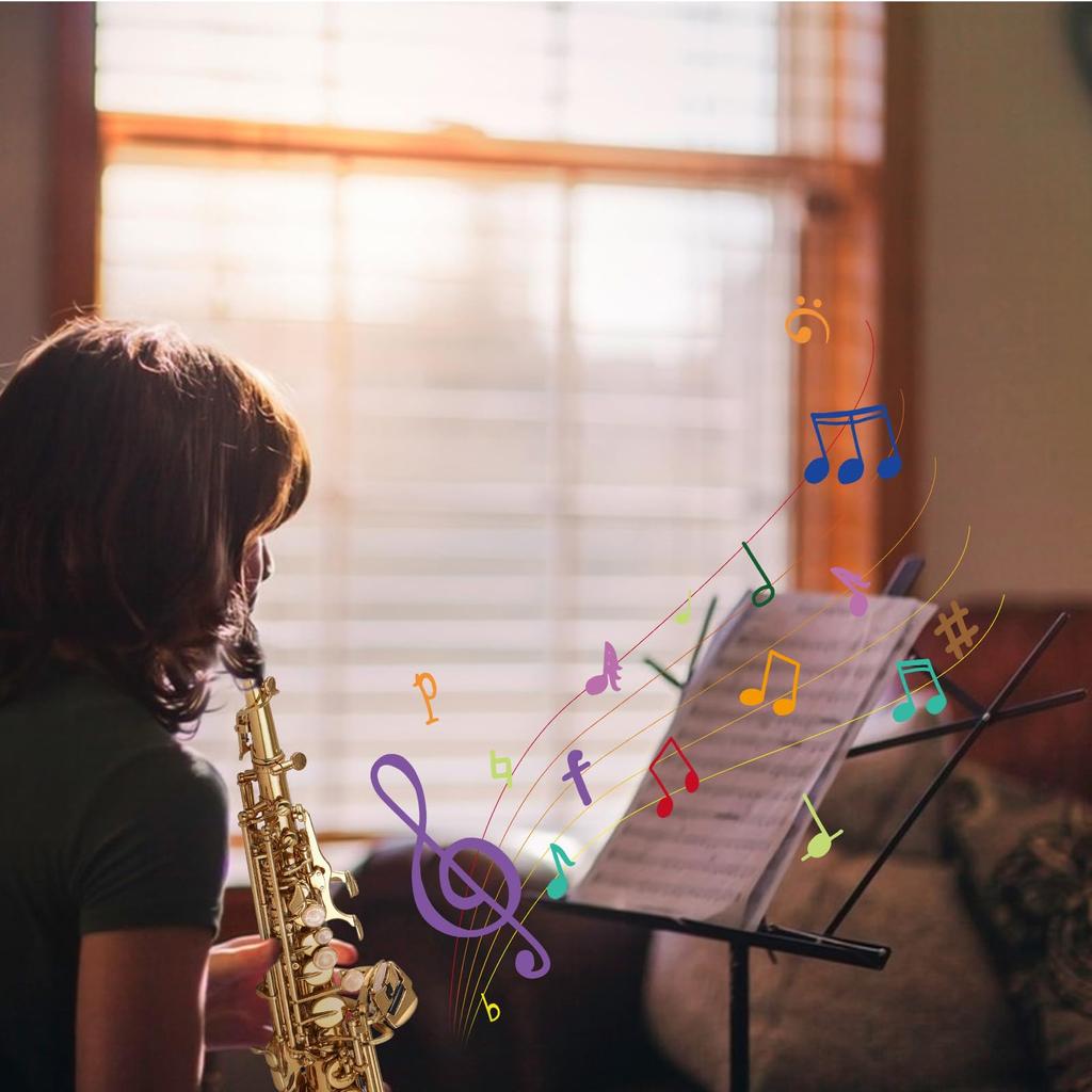 Btuty сопрано саксофон прямой саксофон медный си бемоль си бемоль деревянный духовой инструмент для студентов начинающих профессиональный чехол перчатки чистящая салфетка