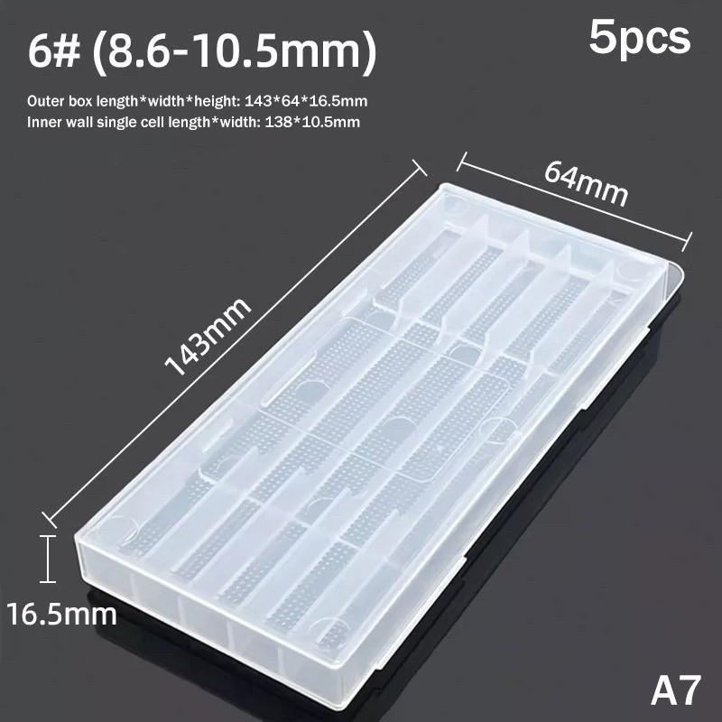 5Pcs Twist Drill Empty Box Storage Boxes Plastic Toolbox Tools Accessories Woodworking Drill Bits Transparent Plastic Boxes