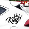 Наклейка с королевской короной на автомобиль, виниловая наклейка, водонепроницаемые декоративные наклейки для автомобиля