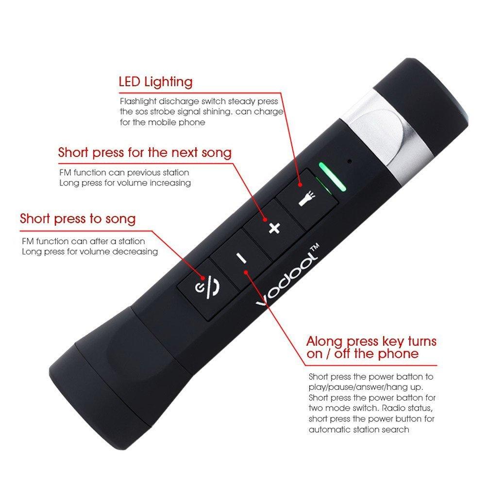 Bluetooth Speaker Flashlight Multi-function Wireless Bicycle Speaker